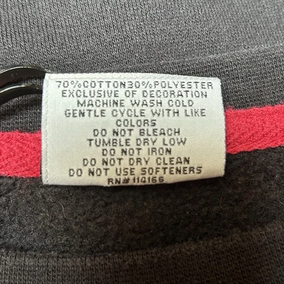 VTG Washington State Cougars Black Sweatshirt Men's Large WSU University College - Picture 8 of 8